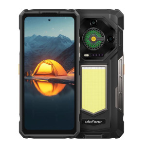  Téléphone robuste Ulefone Armor 33, 12 Go + 512 Go, écran 6,95 pouces, Android 15, MediaTek Helio G100 Octa Core, réseau : 4G, OTG, NFC, éclairage LED (noir) SU970B1039-20